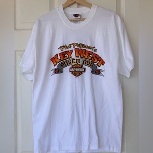 Harley-Davidson Men’s Key West Poker Run‎ Tee Short Sleeve Size Large